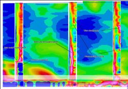 Figure 5: Airborne EM image over western part of Wiso West project,
