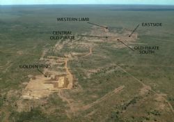 Figure 2. Aerial view from Golden Hind looking north