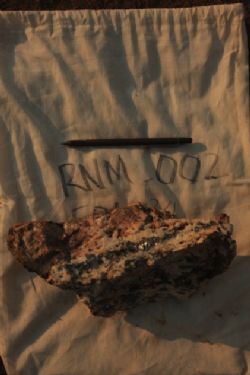 Figure 3. Mahdewa hand samples collected for analysis - 8.56% Pb