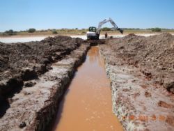 Figure 4. Miningere Trench digging in progress.