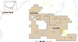 ELA 4783 and ELA 4785 are located east of Tenterfield