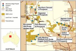 Figure 3. ABM Project Location Map in Northern Territory.