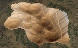 Figure 2: Preliminary ultimate pit design, Bastnaesite Zone