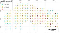 Assays received to date from Phase 1 drilling at Arganara East. Results are a minimum 1 m thickness.