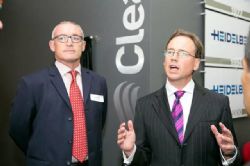 At the opening of the new Clean TeQ R&D facility, CEO of Clean TeQ Mr Cory Williams and the Federal Minister for the Environment, the Honourable Greg Hunt MP