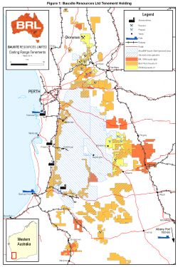 Figure 1: Bauxite Resources Ltd Tenement Holding