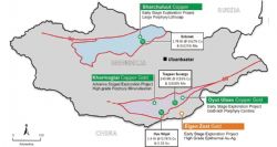 Location of key projects