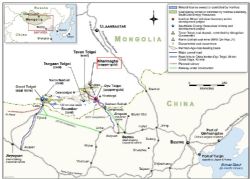 The project is near the major Tavan Tolgoi coal deposit and Oyu Tolgoi copper-gold deposit
