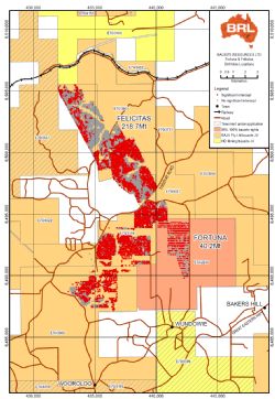 Figure 2: Fortuna Resource drill hole location map