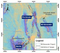 Figure 5: Southern Cross JV Tenure and Exploration Focus Area