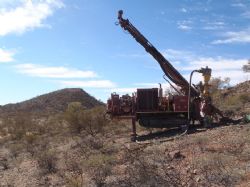Reverse Circulation Drill Rig at Jervois July 2014