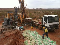 Figure 3 Drilling at Cox’s Find