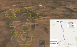 Map showing Wonawinta exploration acreage