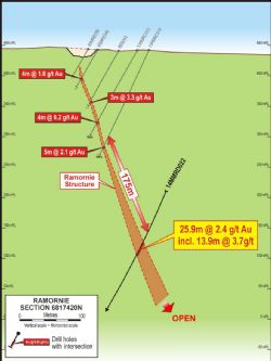 Figure 2: Ramornie Cross Section 6817420N
