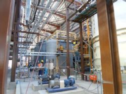 Construction of the lithium carbonate plant