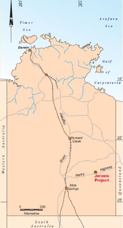 Figure 1 Jervois Location Map