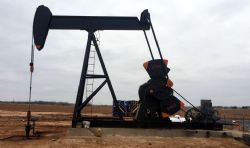 Pumping unit on the Hope Boles PU1 well