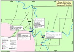 Figure 3 – Nangalasso Project – Aircore drill hole location