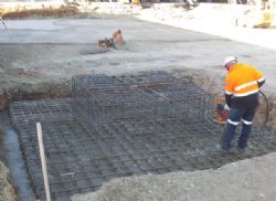 Photos 3. CIL Plant – Tower crane foundations