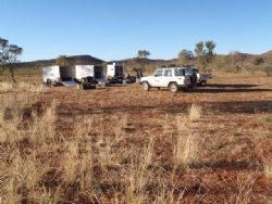 Figure 1 Quantec crew setting up at Jervois