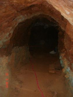 Plate 1. Looking from the end of Drive 1 into the main drive intersection