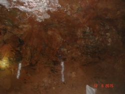 Plate 2. End of Drive 1, Face_001a sample intervals