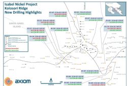 Figure 1 New drilling highlights at Kolosori Ridge