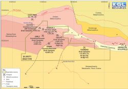 Figure 1 EL28271 (Bald Hill) showing location of base metal prospects