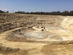 Photograph 1: Pearse Open pit operations at the1290 level