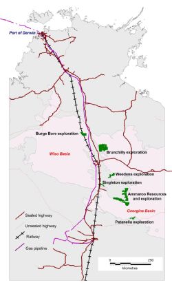 Phosphate projects in the Georgina and Wiso Basins
