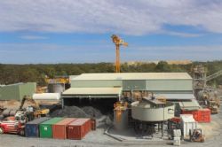 Photograph 4. Containerisation of gold concentrate stock.