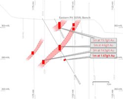 Figure 1. Mt Marshall schematic cross section