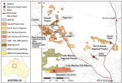 Figure 1. ABM land position in the Central Desert