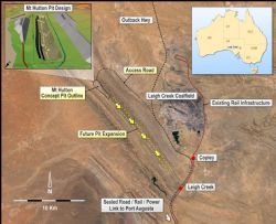 Figure 2: Leigh Creek Magnesite Project conceptual development layout