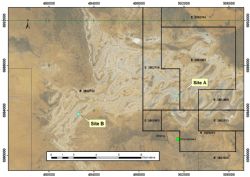Figure 2: Test-production bore location plan