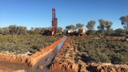 Figures 5 & 6: Right, piercing the basal sand layer and channeling the natural