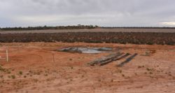 Figure 3: Site A, bore location with view south to lake surface