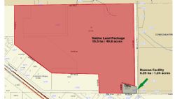 Figure 1: Map of Duncan Property and Expansion Land