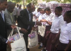 Photo: Ulanga District Commissioner, Honorable Jacob Kassema at the Celina Kombani Secondary School handover (Photo by John Nditi).