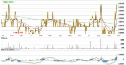 White Cliff Daily Share Price (Previous 12 months)
