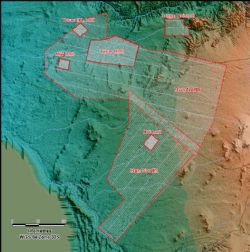 Figure 4: Flight lines of the 2008 AeroTEM HEM Survey