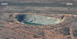 Plate 1. Lord Nelson Open Pit, looking from West to East toward Footwall Ultramafic