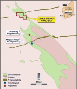 Figure 13: Lake Percy Project location