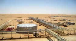 Figure 2: An Nagyah Central Processing Facility with oil storage in the foreground