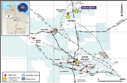 Figure 1 – Location of Emmersons Tennant Creek Project and Edna Beryl Tribute Mine