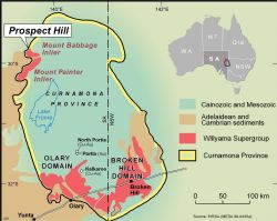 The Prospect Hill tenement lies at the northern end of the Flinders Ranges within the Curnamona Province