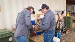 Training includes practical skills required to operate oil and gas fields and associated plants.