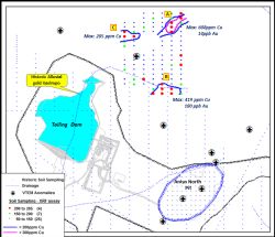 Soil sampling north of the Antas Mine