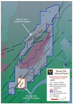 Reung Kiet Lithium Project Geology