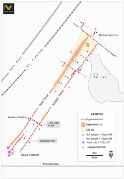 Reung Kiet Lithium Prospect Sampling and Planned Drilling